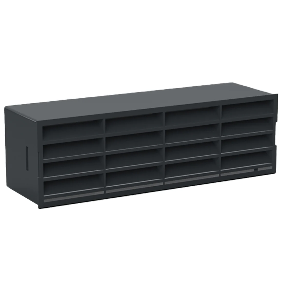 204x60mm - Single airbrick complete - Black - VP