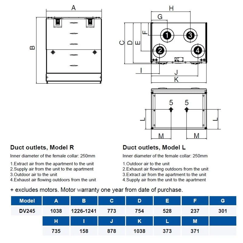 Airflow Adroit DV245 Heat Recovery Unit - Image 3