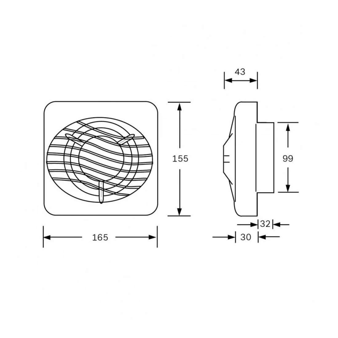 Xpelair VX100T-SP Bathroom Fan - Timer - Rated @ 21l/s - Image 5