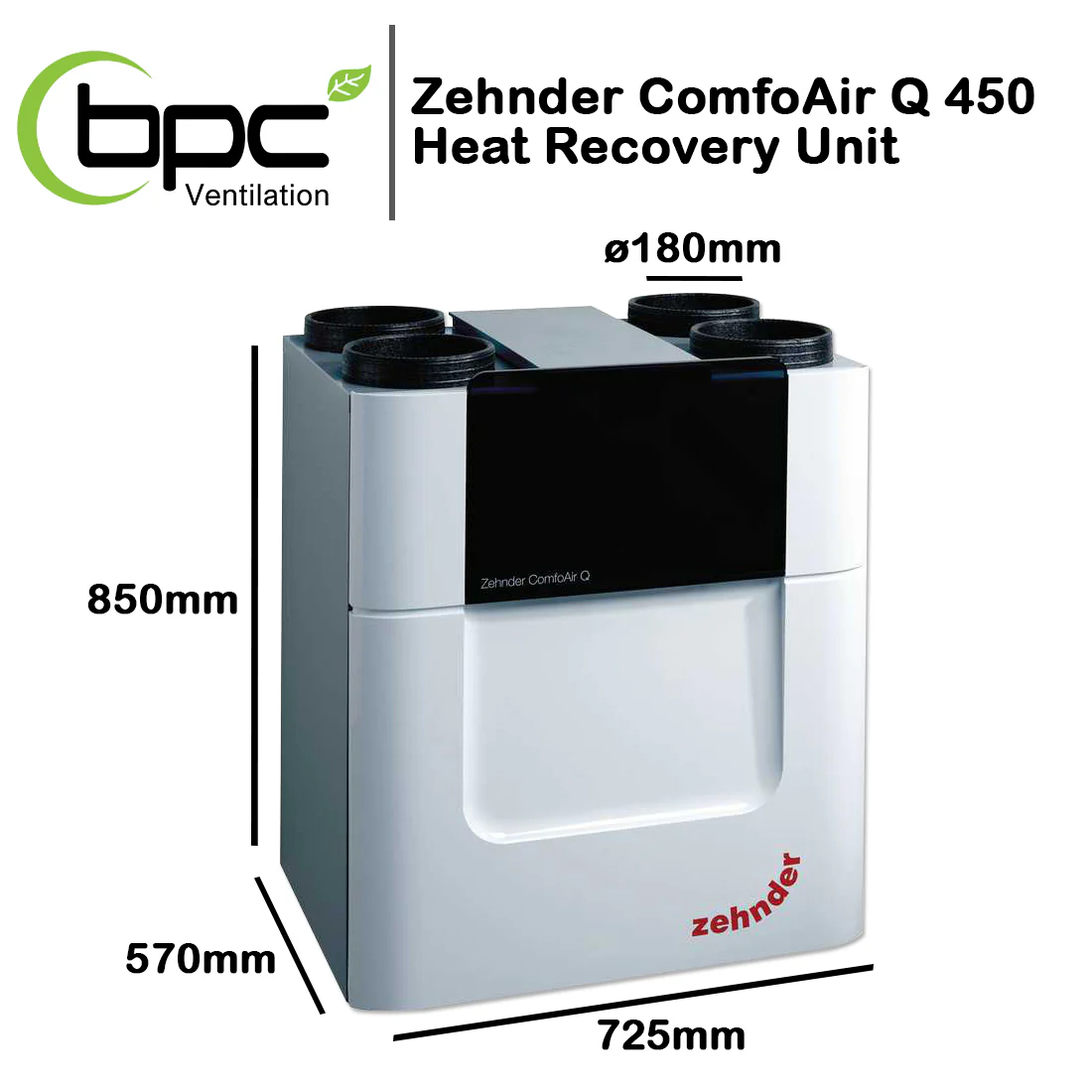 Zehnder ComfoAir Q 450 Heat Recovery Unit - Image 5